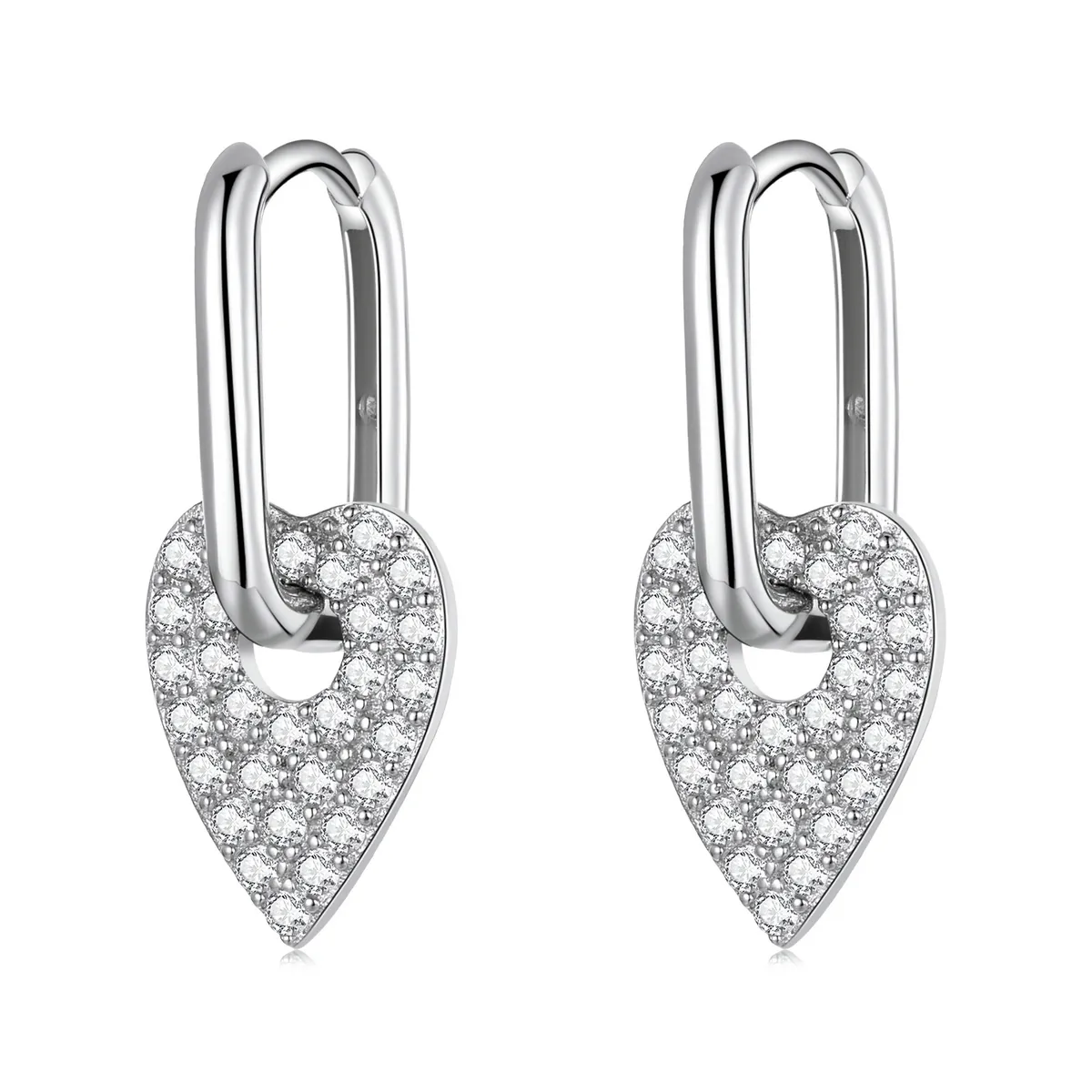 Pandora Style Love Party Hoop Earrings - BSE569