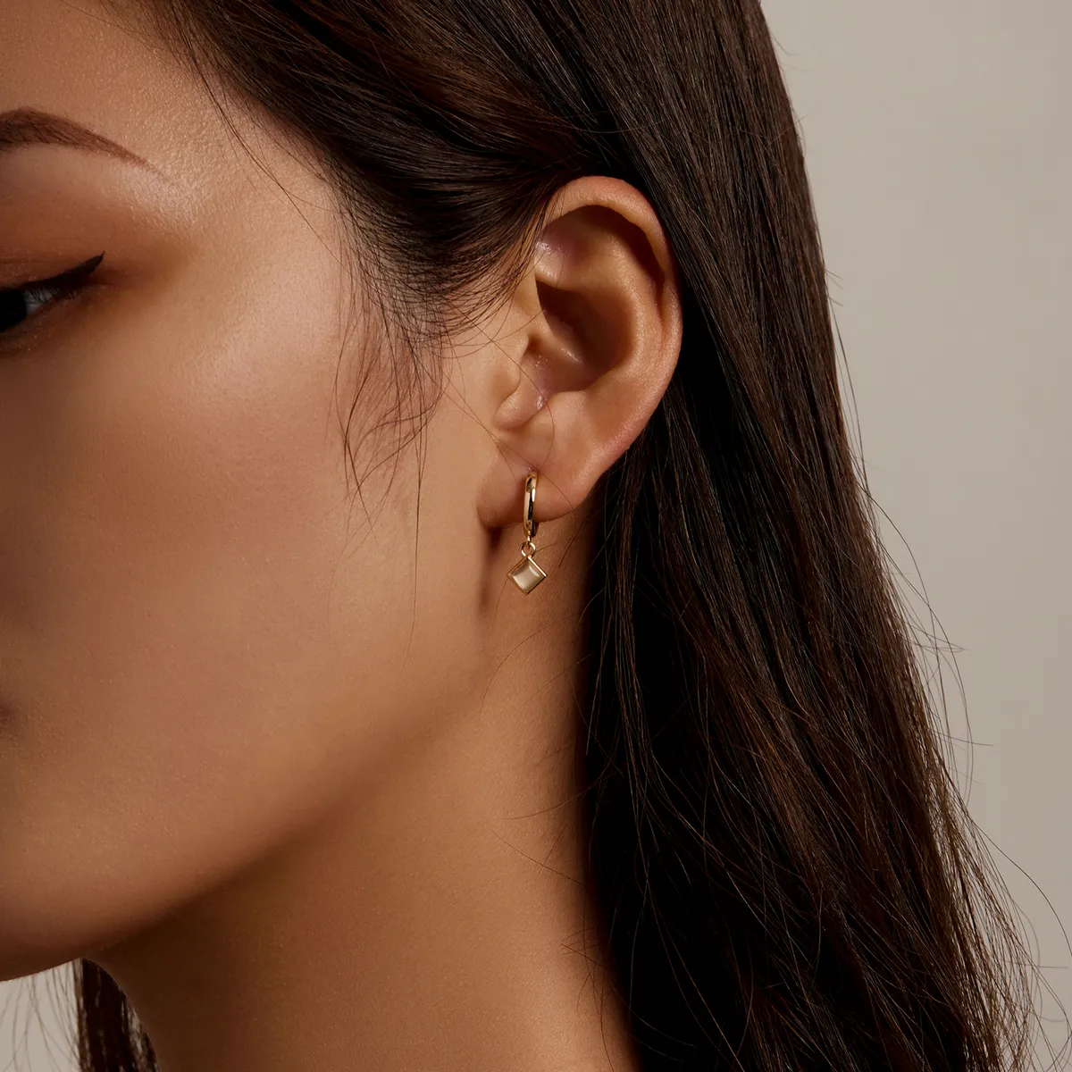 Pandora Style Simple Geometry Hoop Earrings - SCE1322