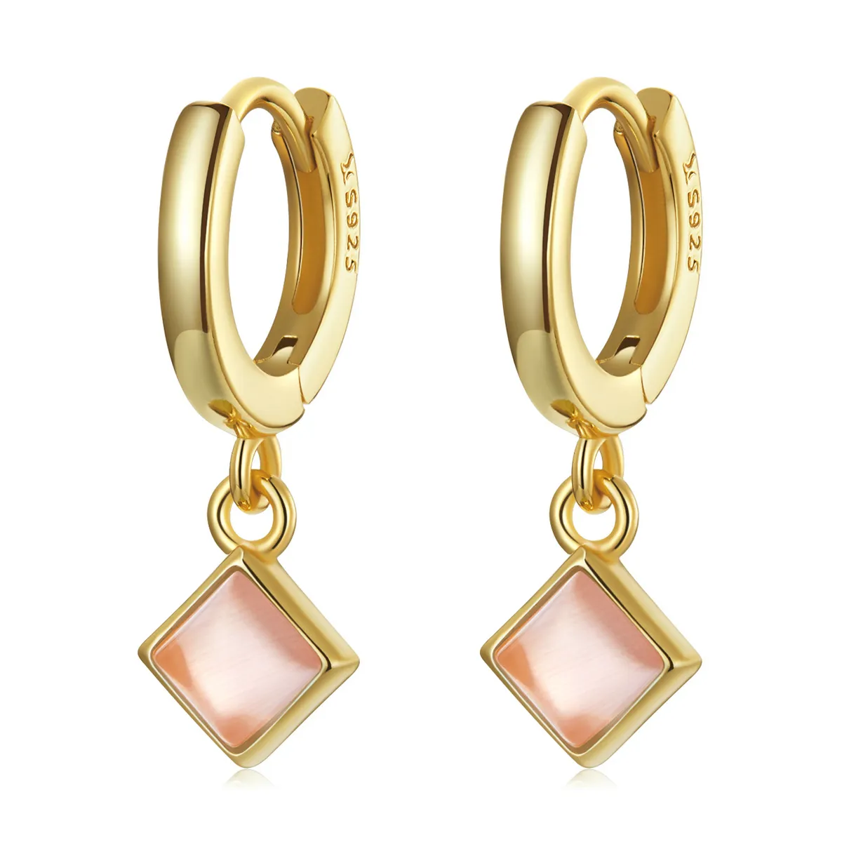 pandora style simple geometry hoop earrings sce1323