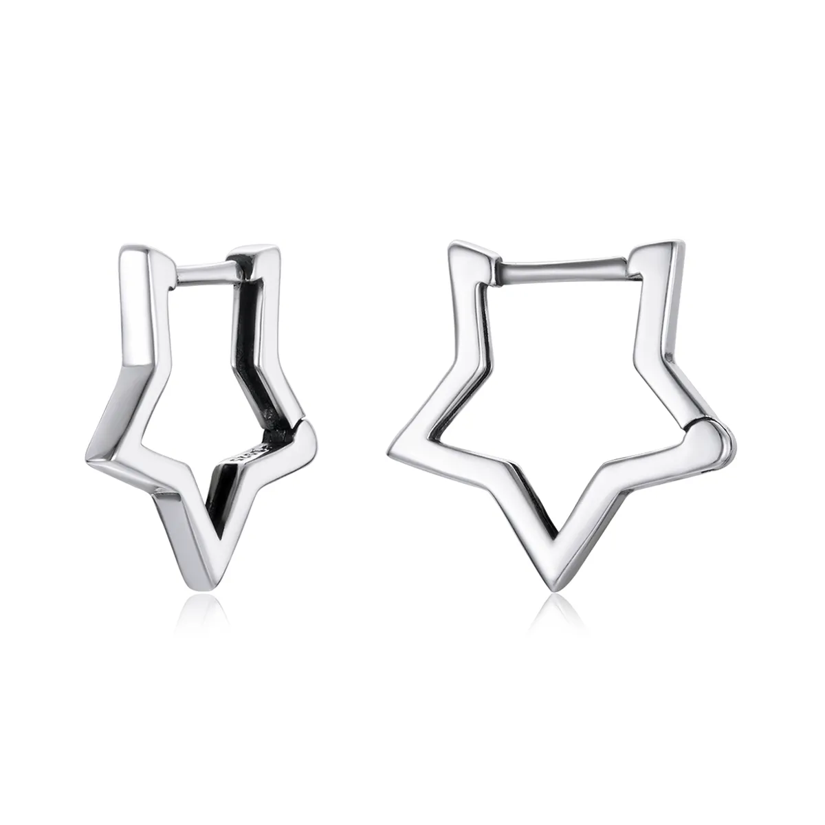 Star on sale shaped hoops