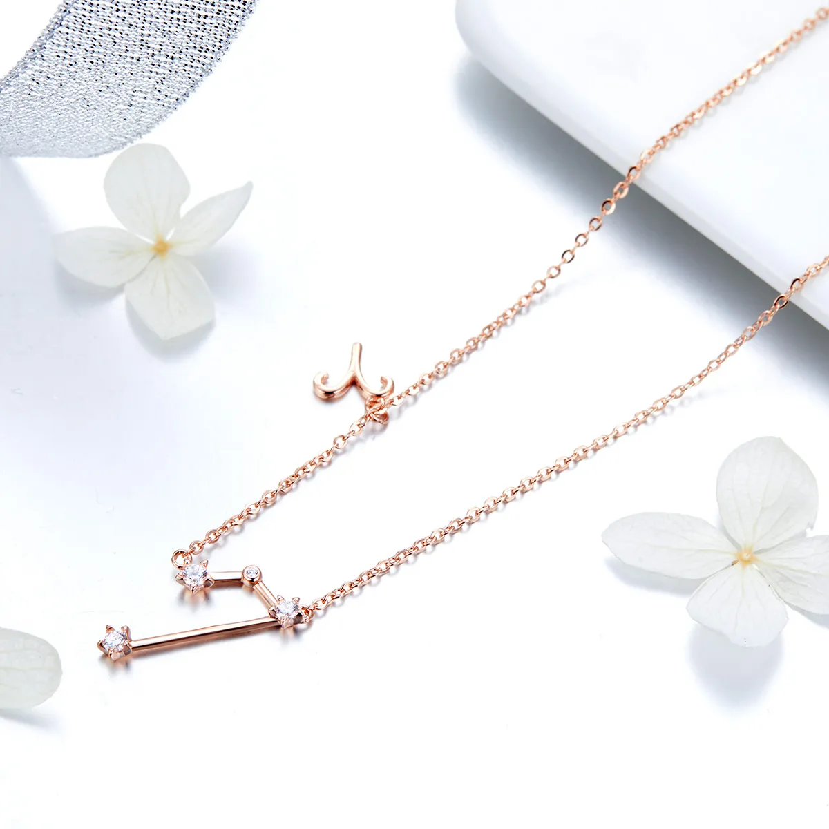 Pandora Style Aries Necklace - BSN023