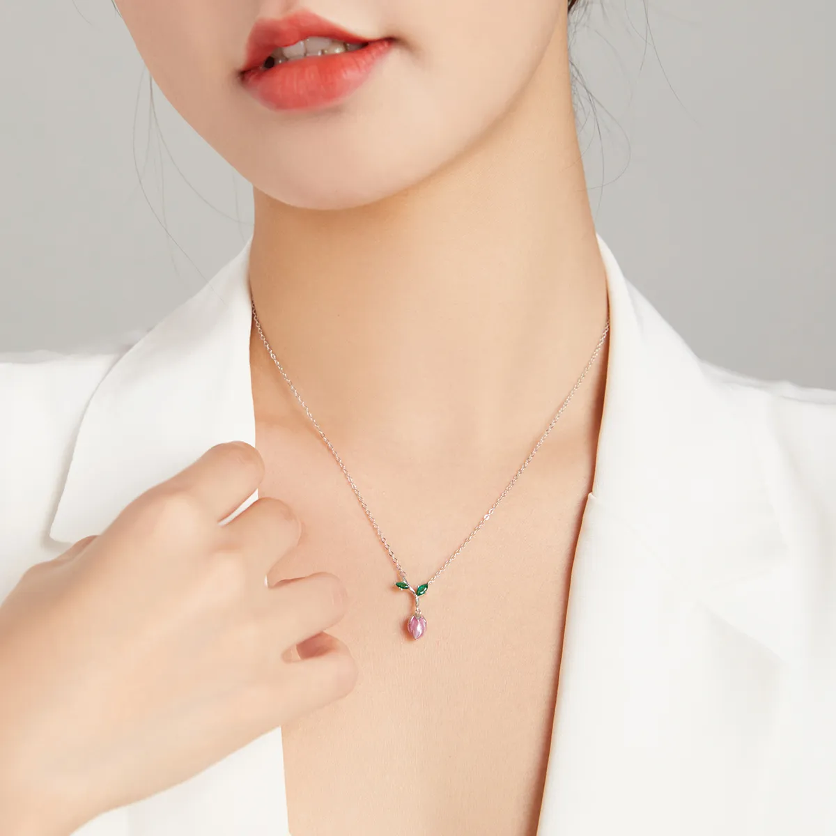 Pandora Style Budding Stamens Necklace - BSN214