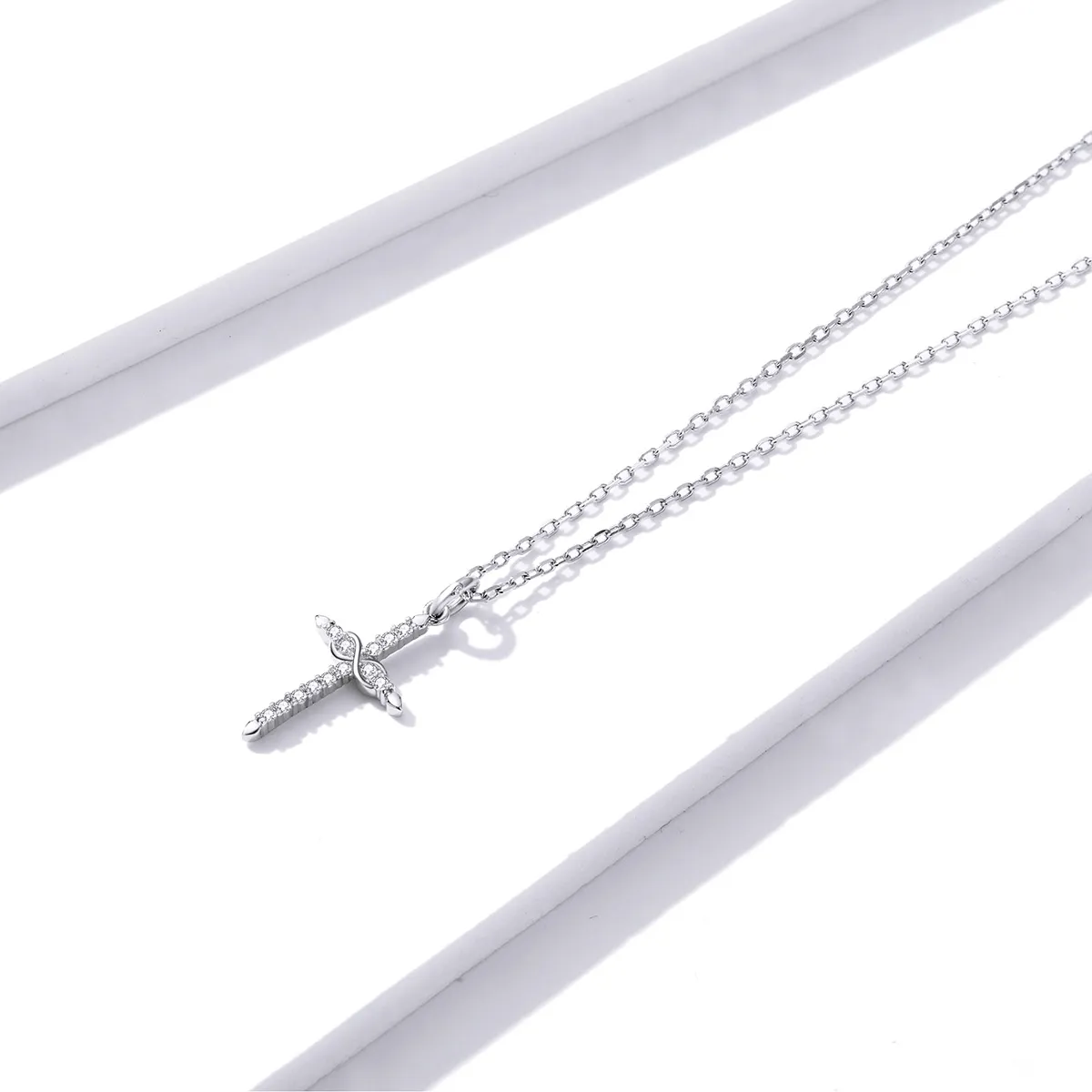 Pandora Style Cross of Love Necklace - BSN184