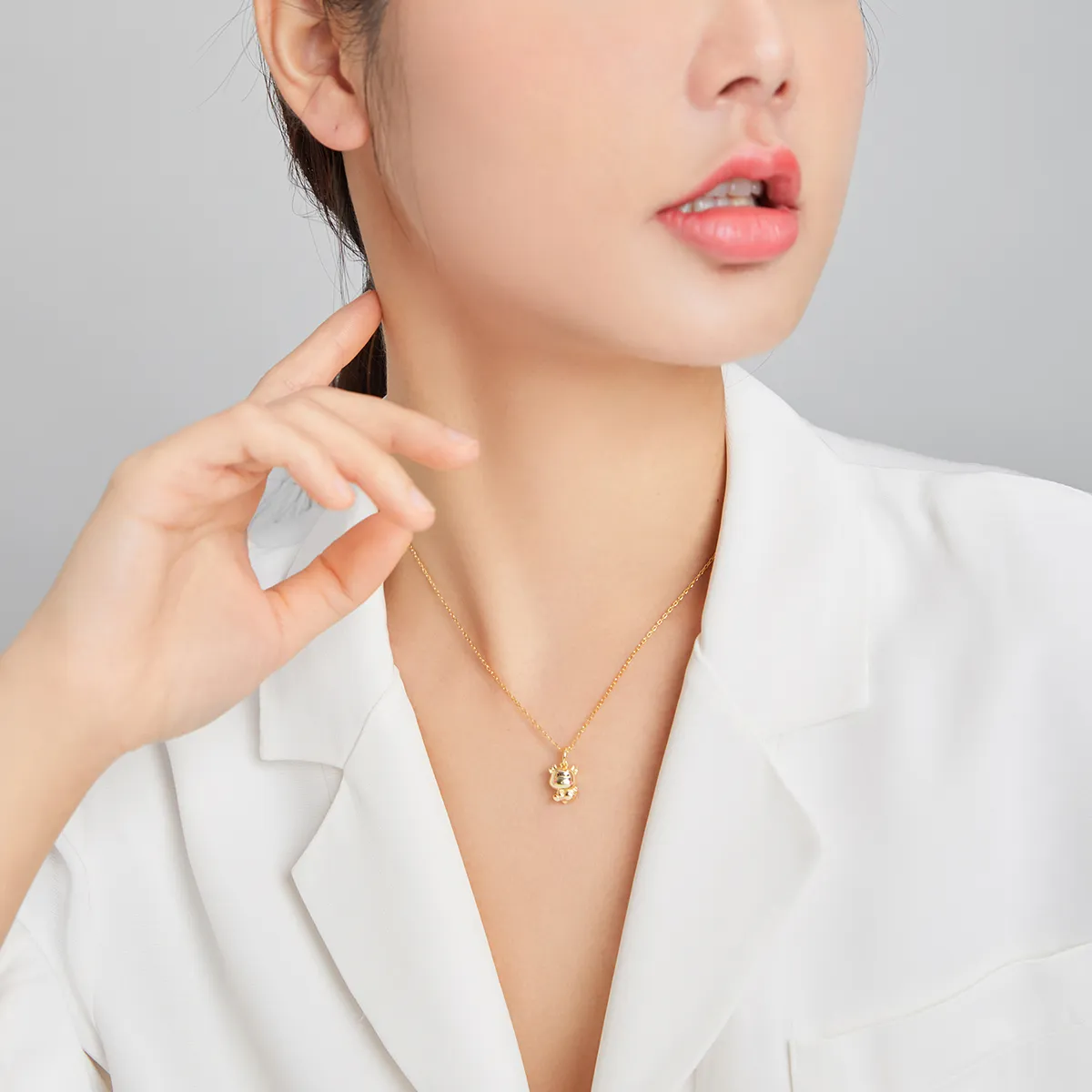 Pandora Style Cute Lucky Cow Necklace - SCN444