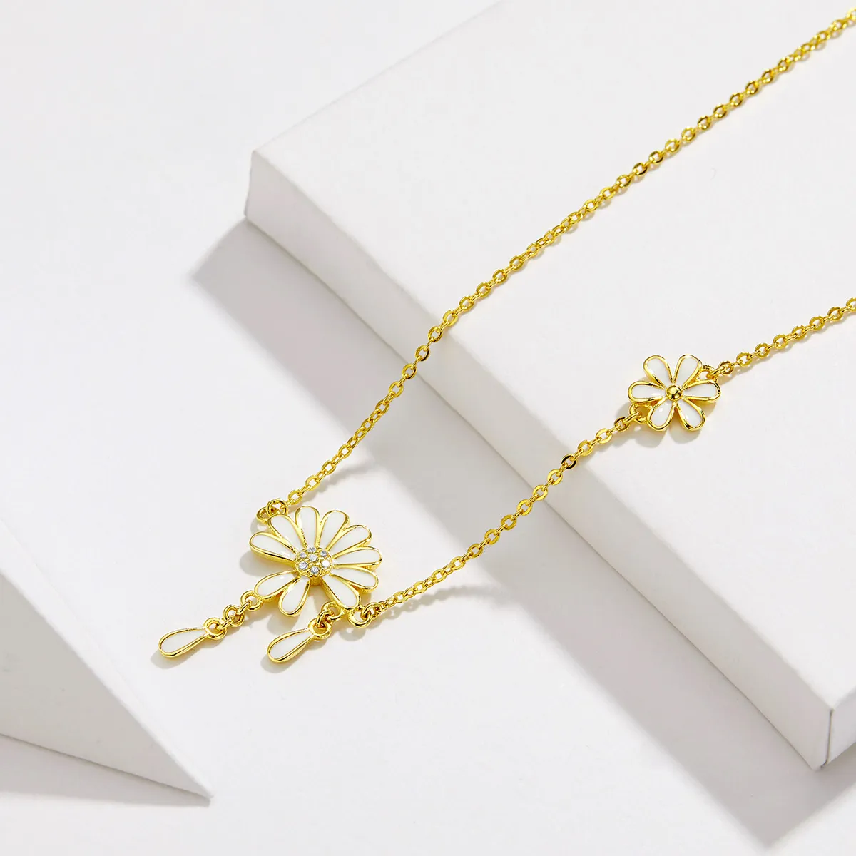 Pandora Style Daisy Necklace - BSN076