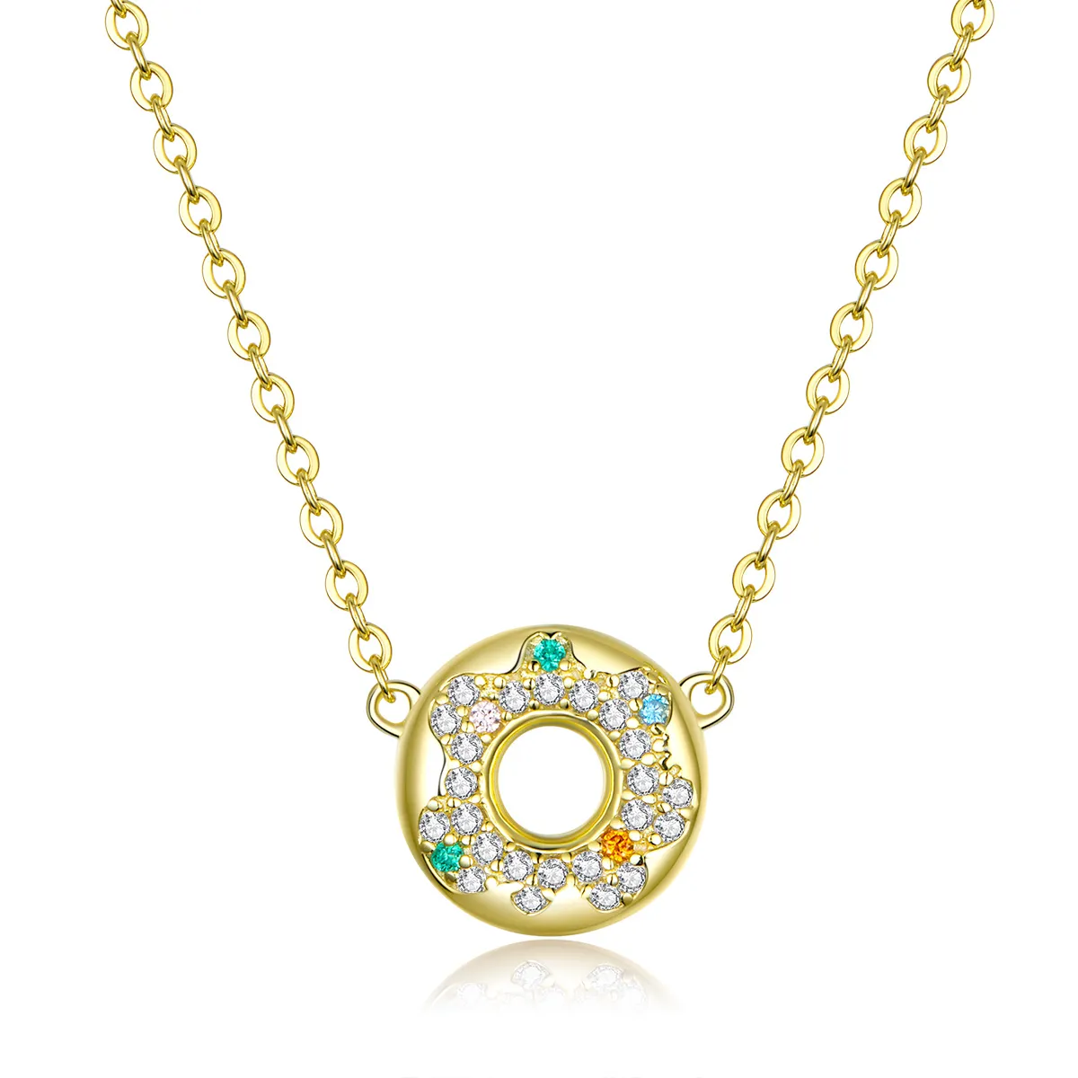 pandora style donut necklace bsn118