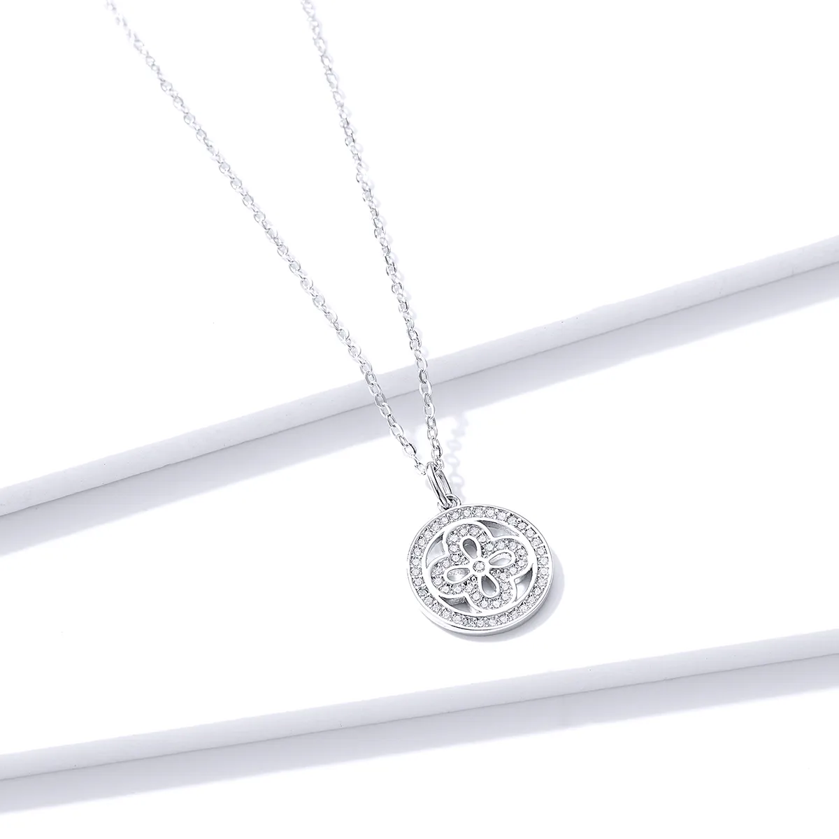 Pandora Style Four Leaf Clover Necklace - BSN142