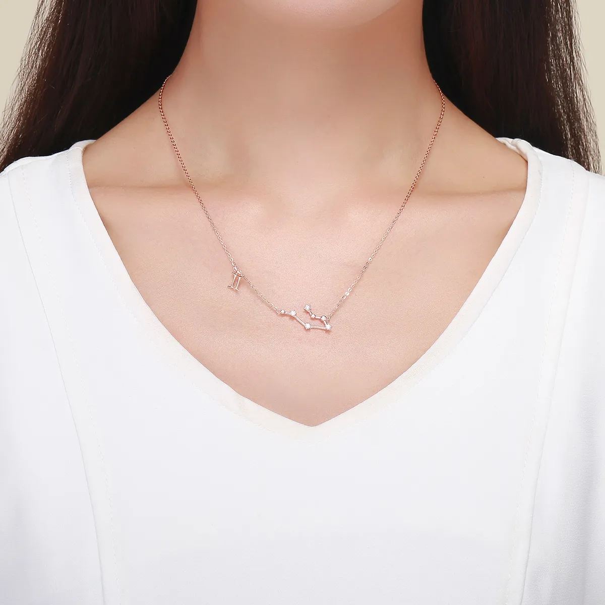 Pandora Style Gemini Necklace - BSN015