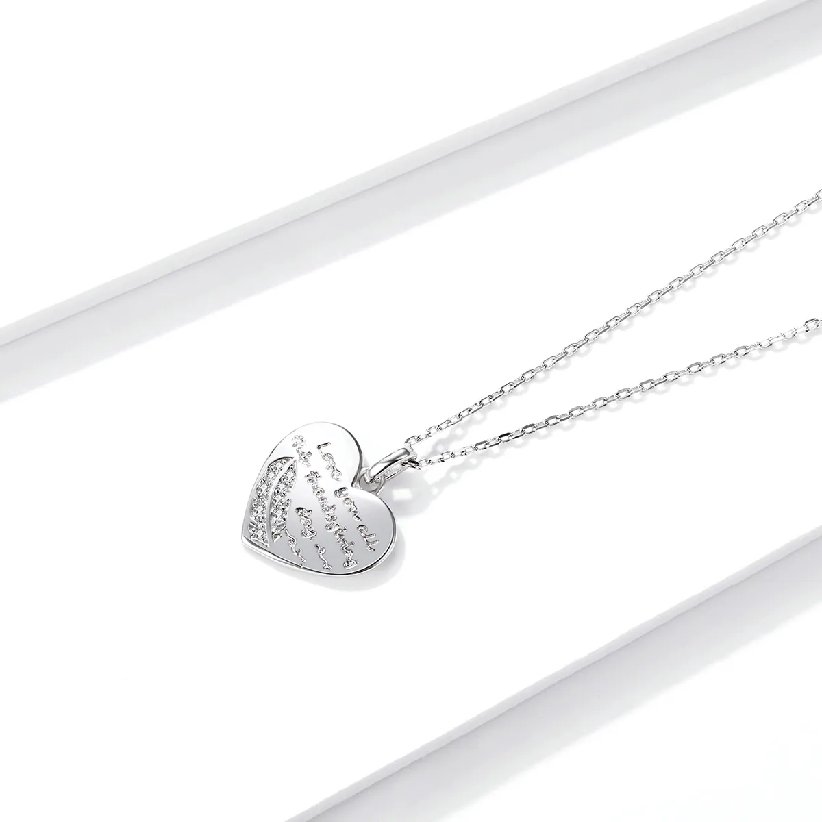 Pandora Style Love Letter Necklace - BSN196