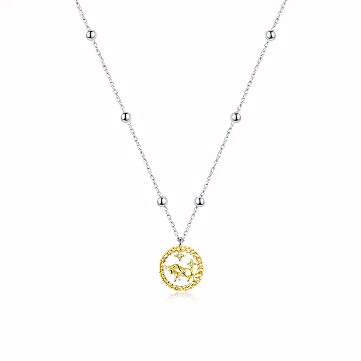 Pandora Style Lucky Bull Necklace - SCN432