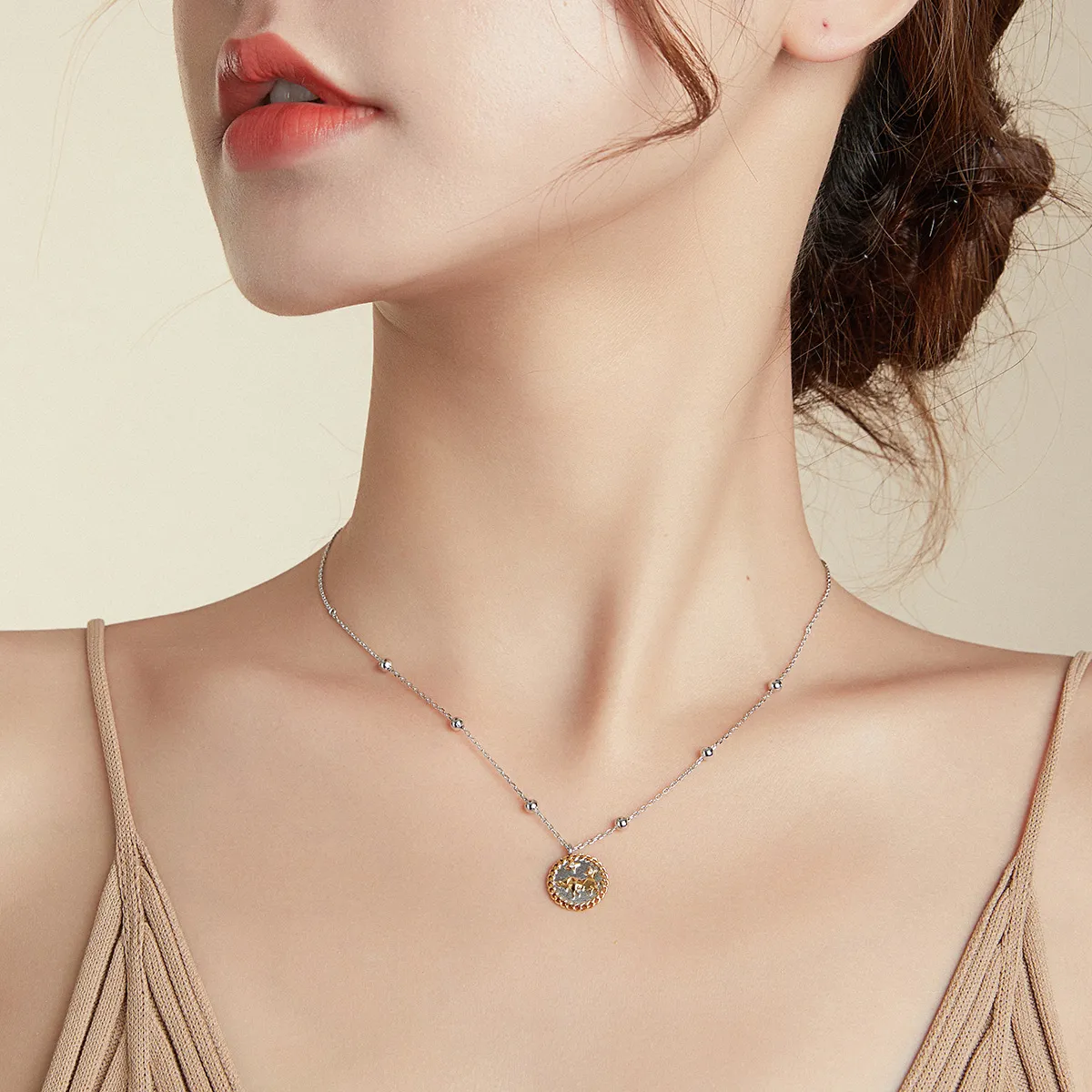Pandora Style Lucky Bull Necklace - SCN432