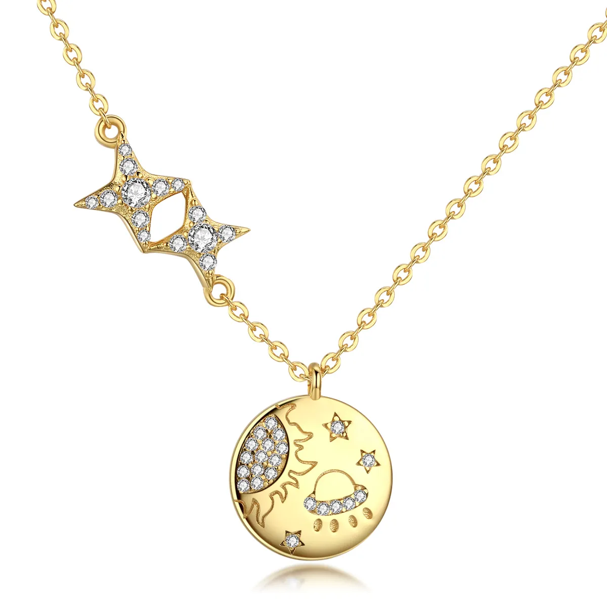 pandora style mysterious interstellar necklace scn281