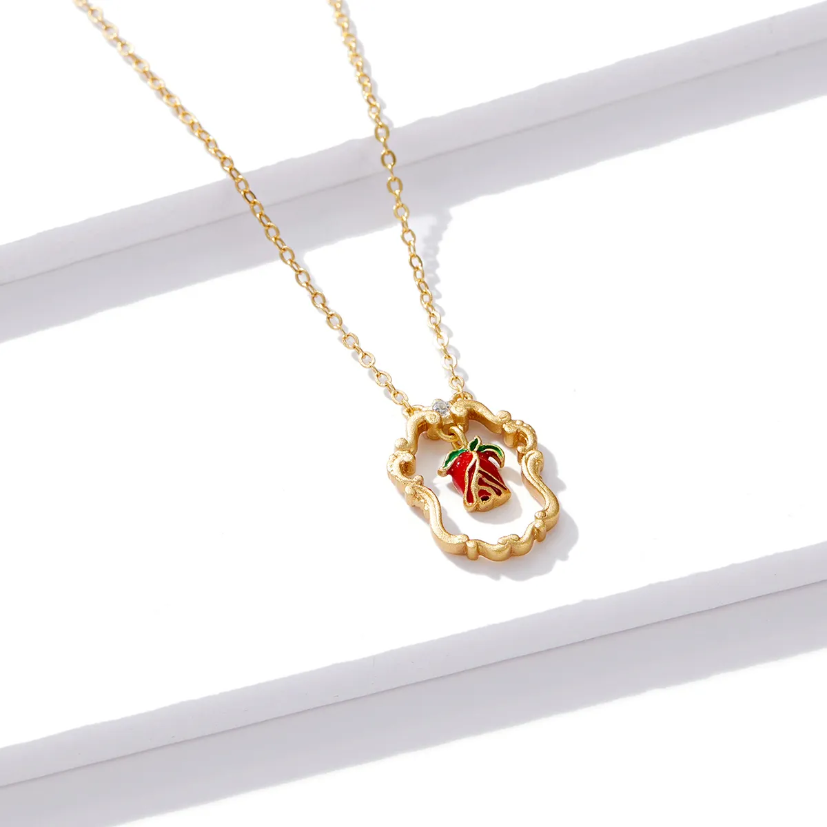 Pandora Style Retro Rose Necklace - BSN157
