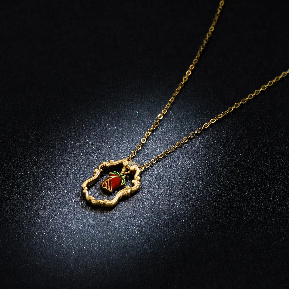 Pandora Style Retro Rose Necklace - BSN157