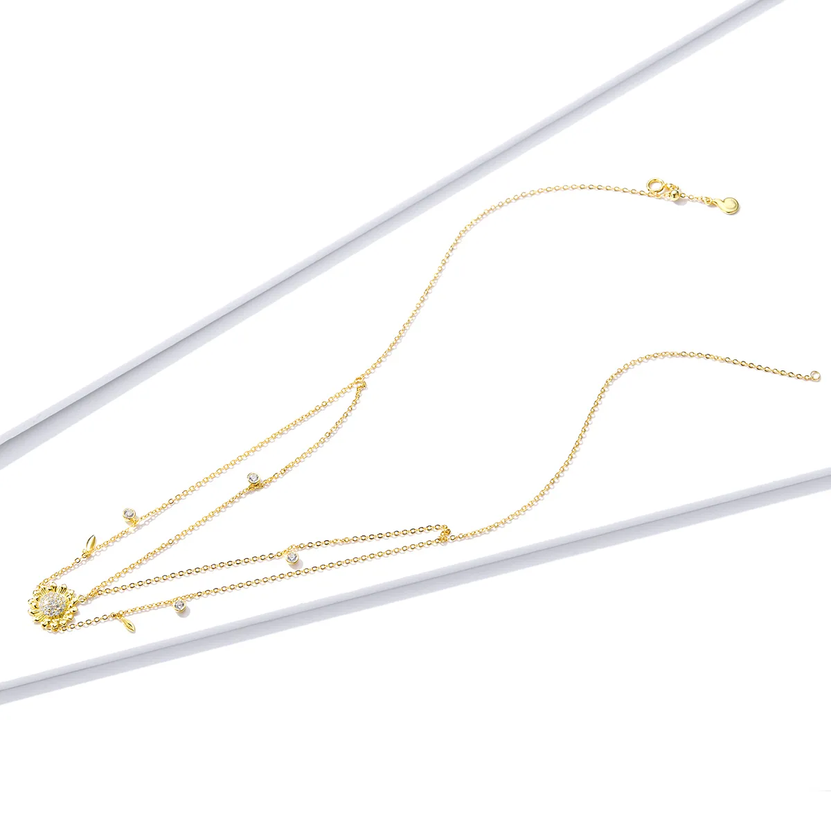 Pandora Style Sunflower Necklace - BSN146