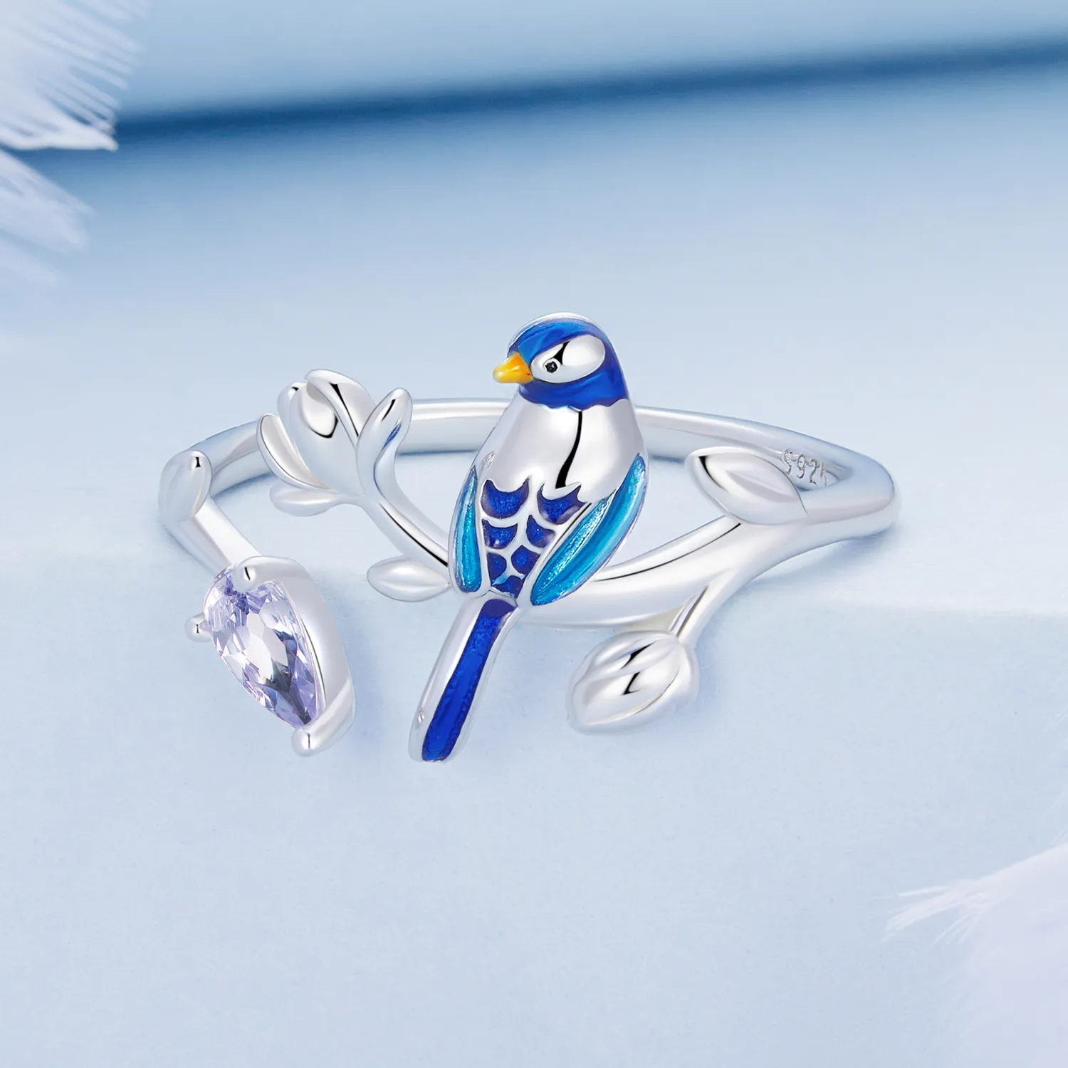 Pandora Style Bird Open Ring - BSR288