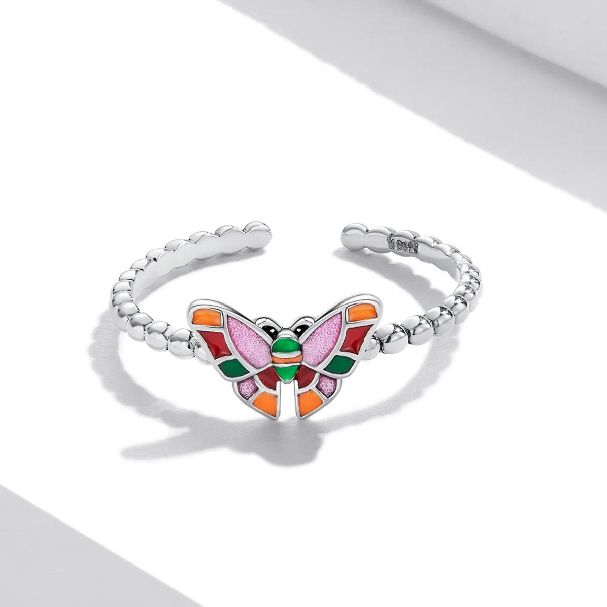 Pandora Style Brilliant Butterfly Open Ring - SCR782