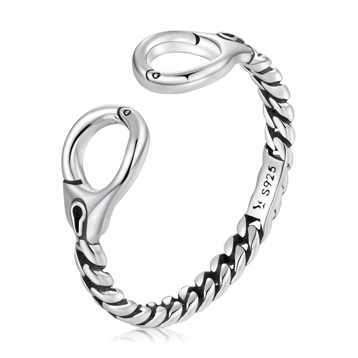 Pandora Style Creative Handcuffs Open Ring - SCR791