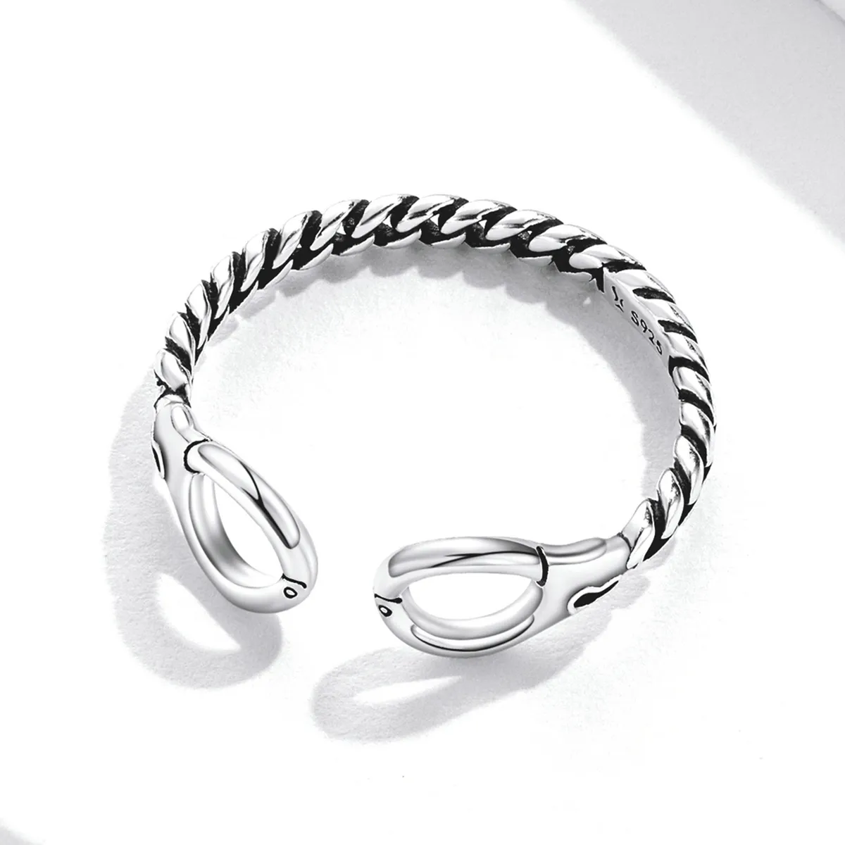 Pandora Style Creative Handcuffs Open Ring - SCR791