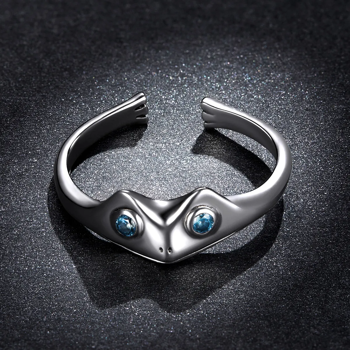 Pandora Style Funny Frog Open Ring - BSR197