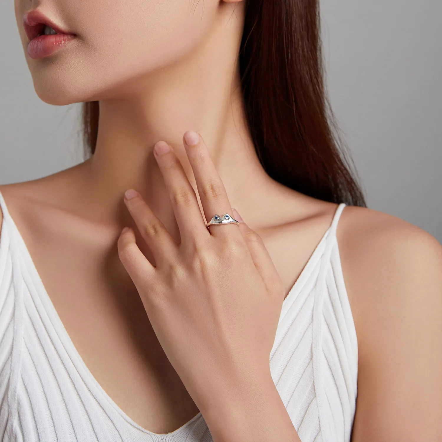 Pandora Style Funny Frog Open Ring - BSR197