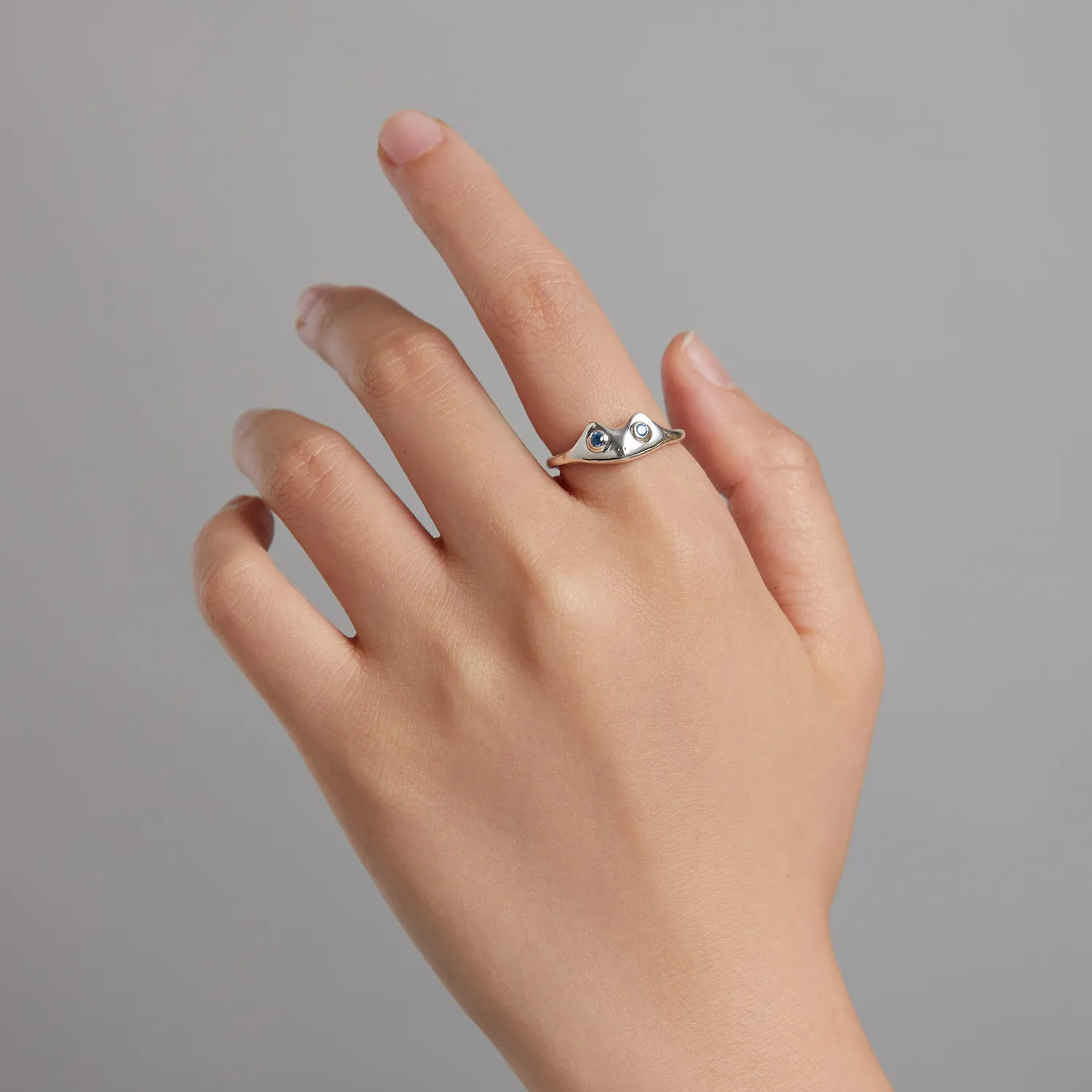 Pandora Style Funny Frog Open Ring - BSR197