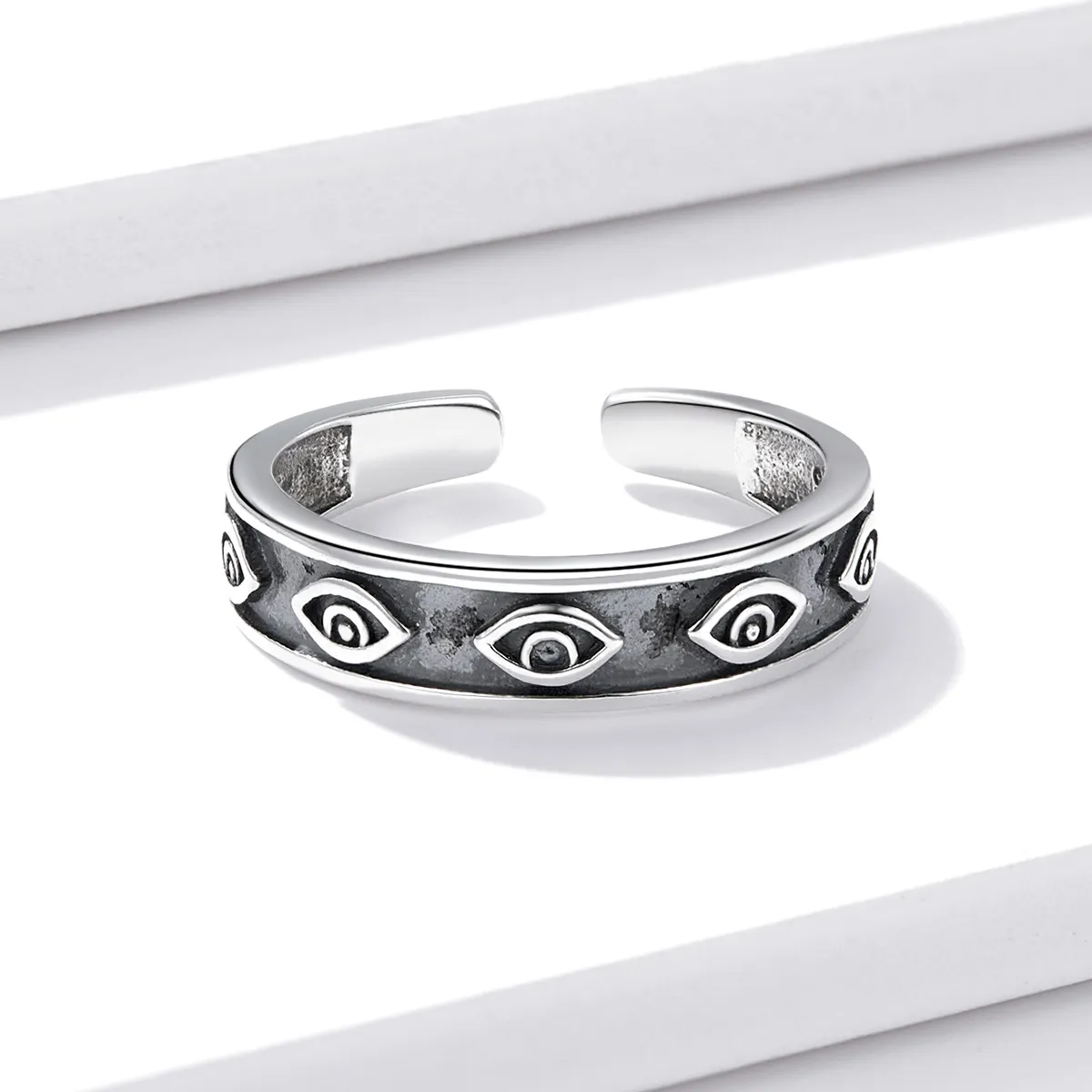 Pandora Style Guardian Ring Open Ring - BSR193
