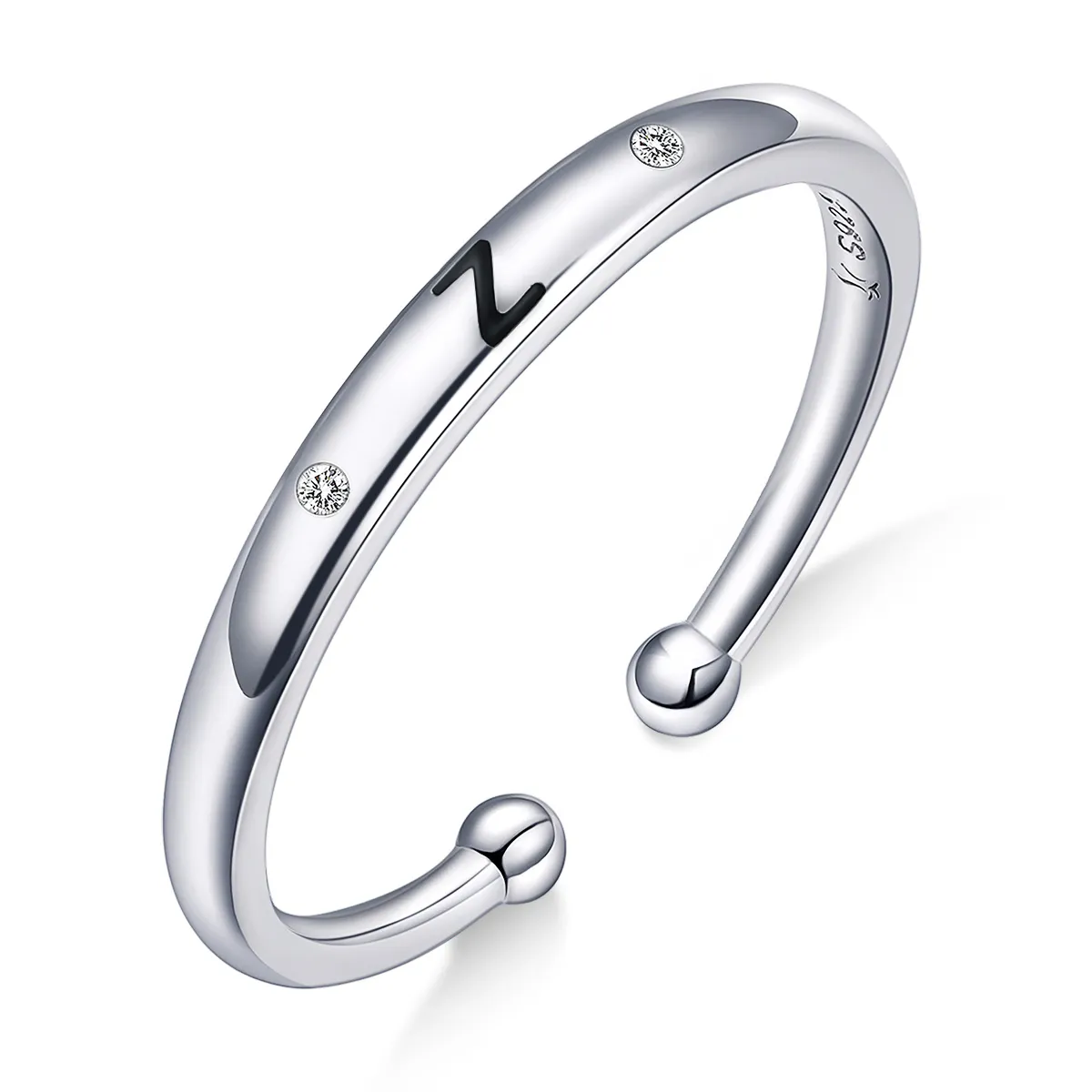 Pandora Style Letter-Z Open Ring - SCR544-Z