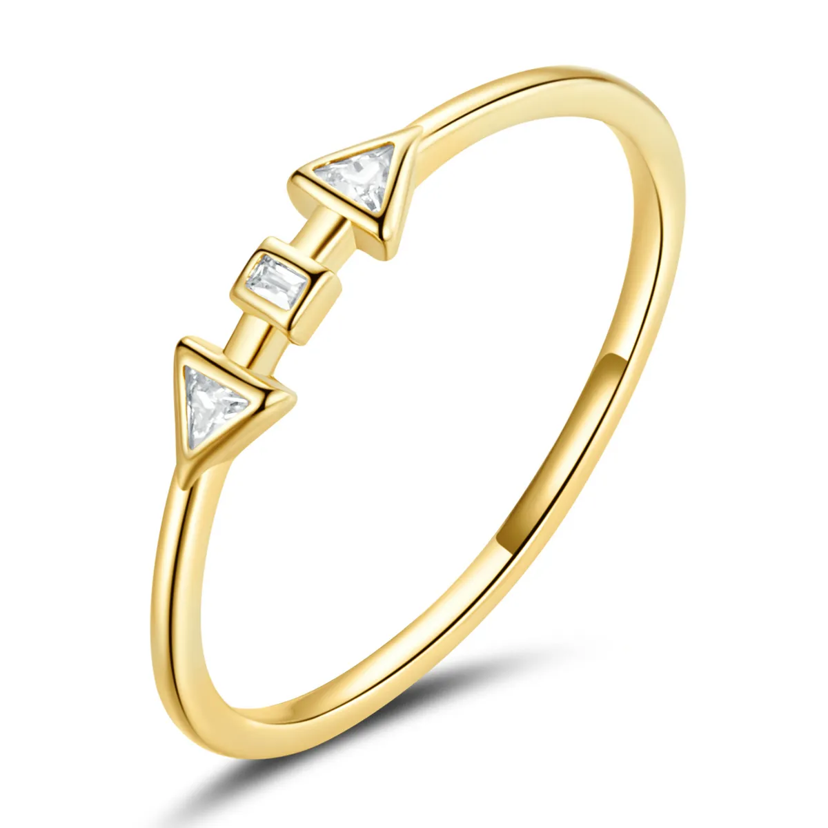 Pandora Style Minimalistic - Arrows Ring - BSR207
