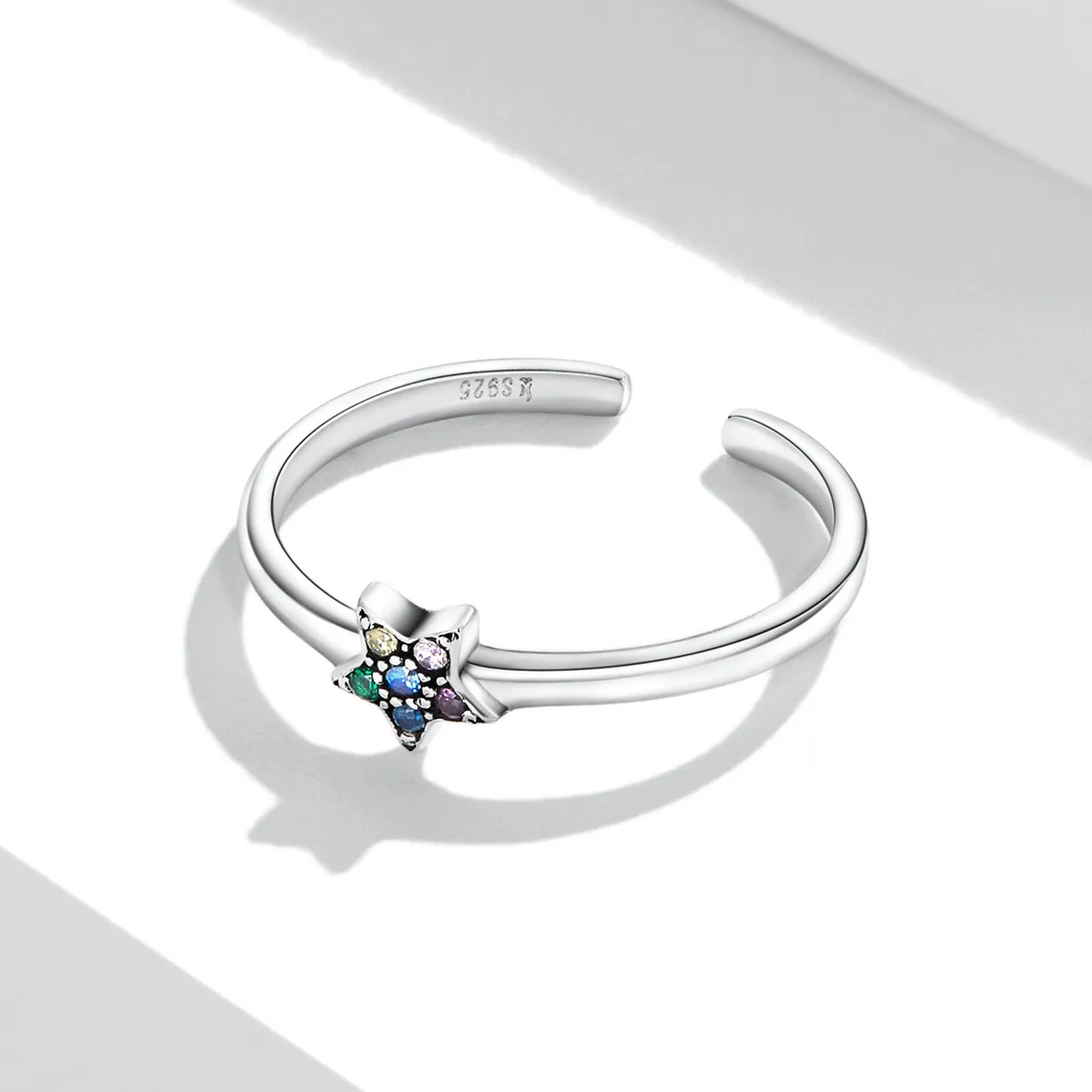 Pandora Style Shine Star Open Ring - SCR777
