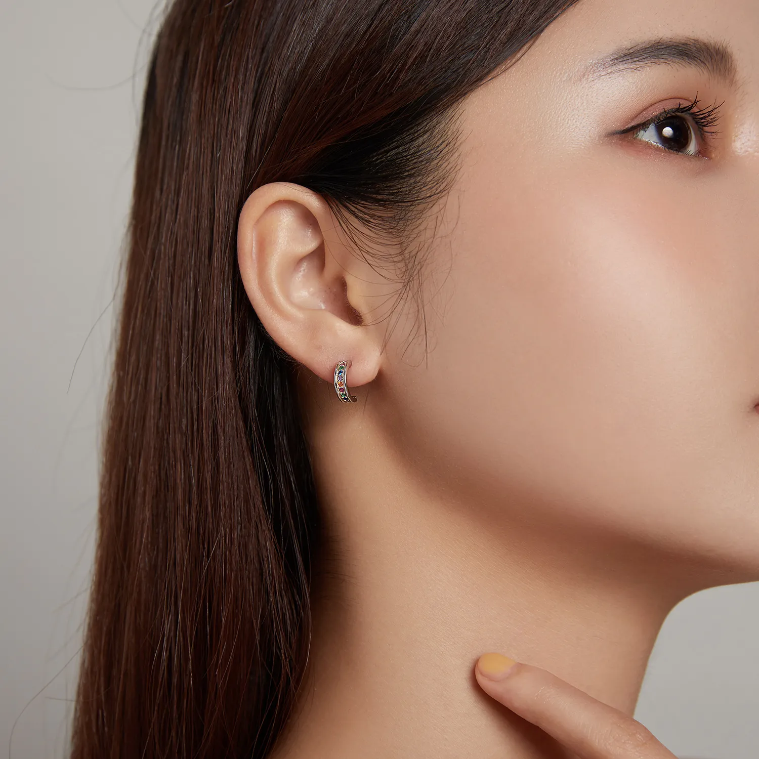 Pandora Style Arc Stud Earrings - SCE1168