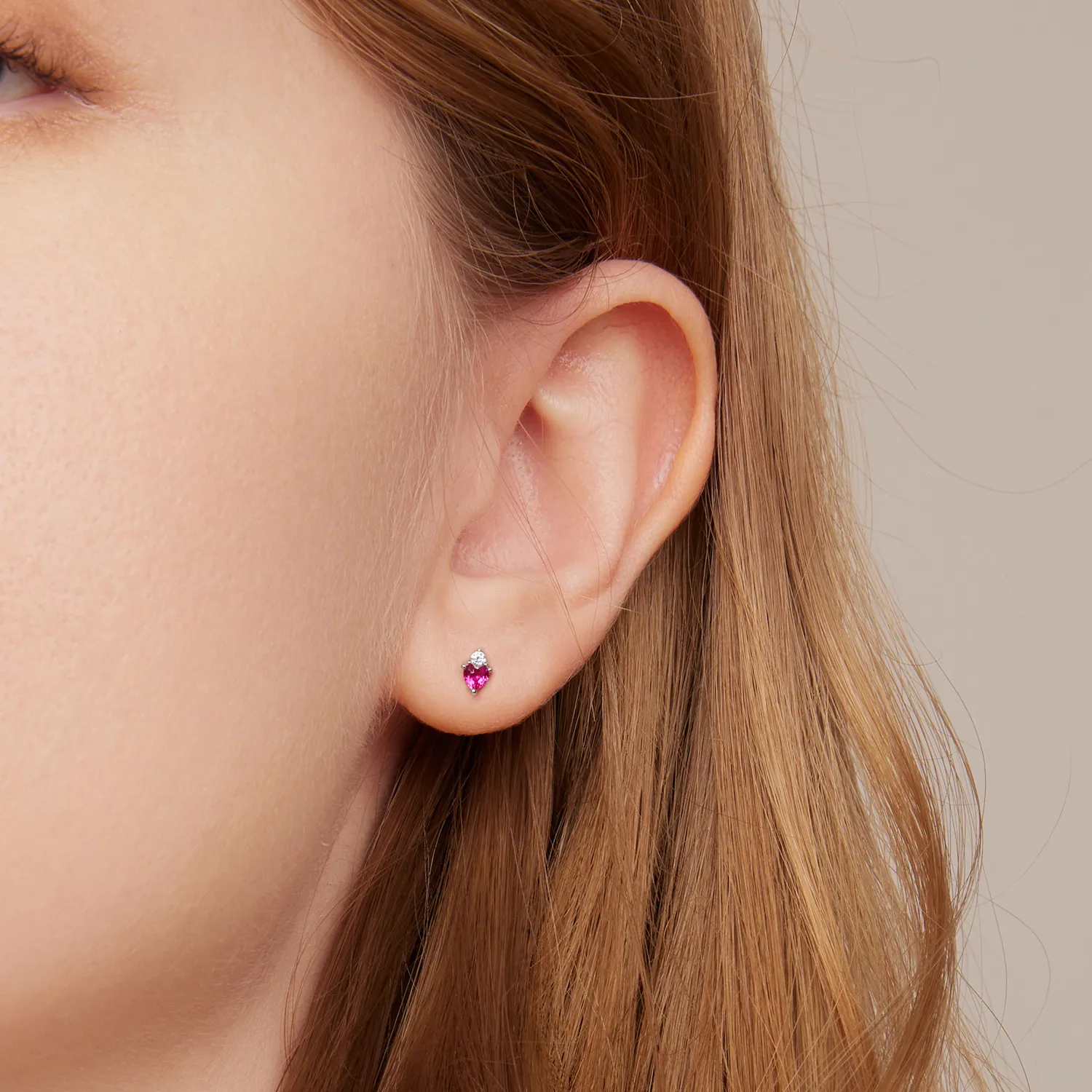 Pandora Style Color Heart Candies Stud Earrings - SCE1464