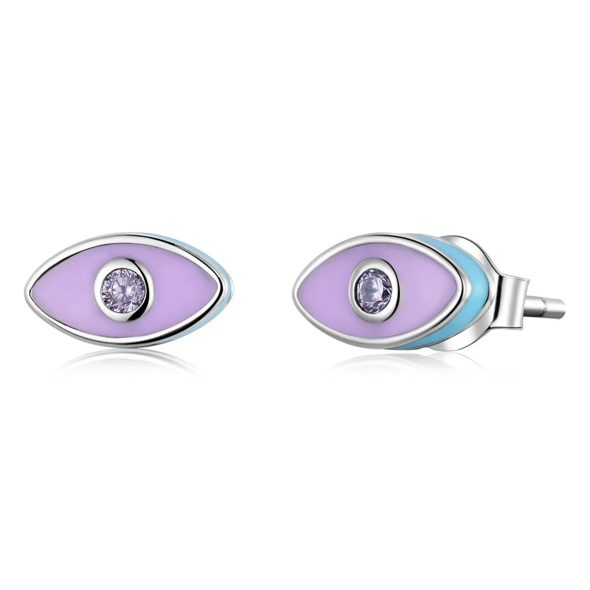 pandora style devil eye stud earrings sce1367