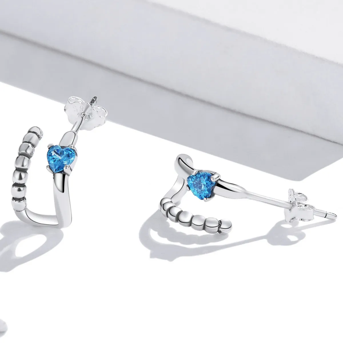 Pandora Style Exquisite Double Layer Stud Earrings - SCE1331
