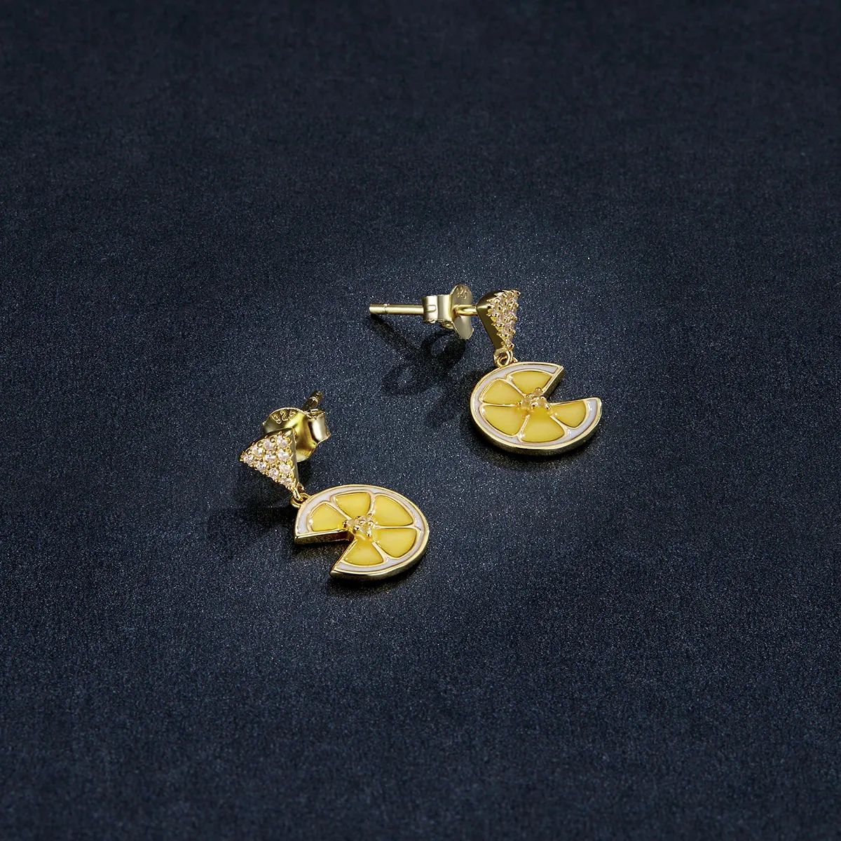 Pandora Style Fresh Lemon Stud Earrings - BSE435