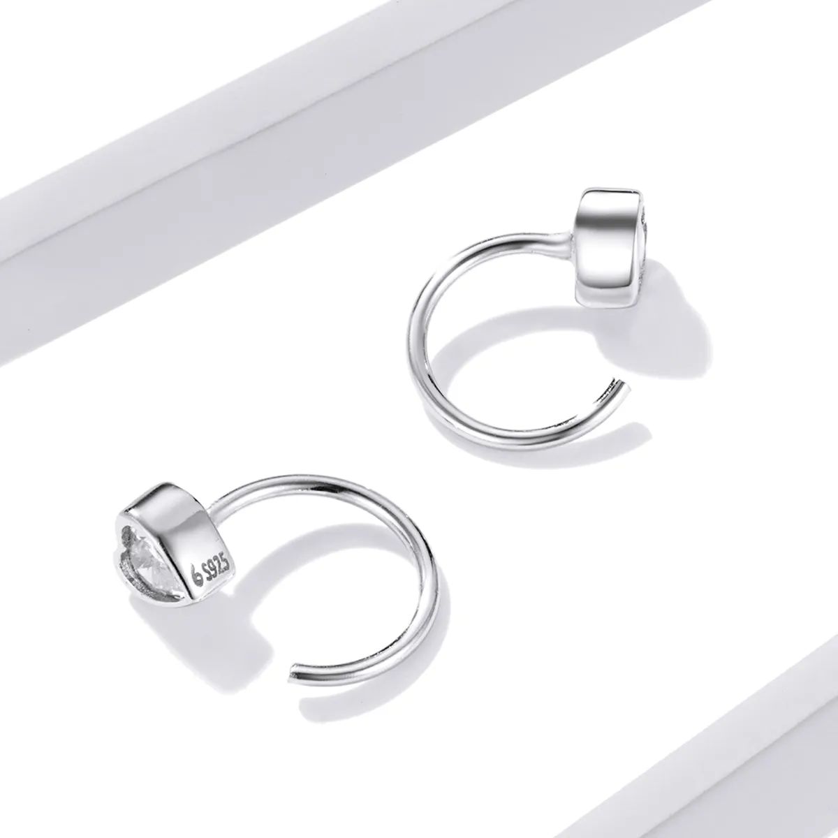 Pandora Style Love Stud Earrings - BSE516