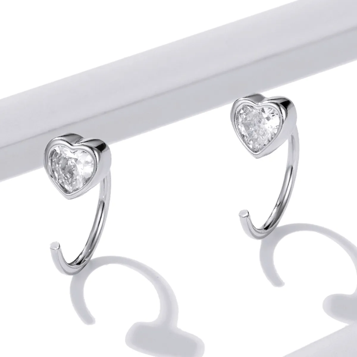 Pandora Style Love Stud Earrings - BSE516