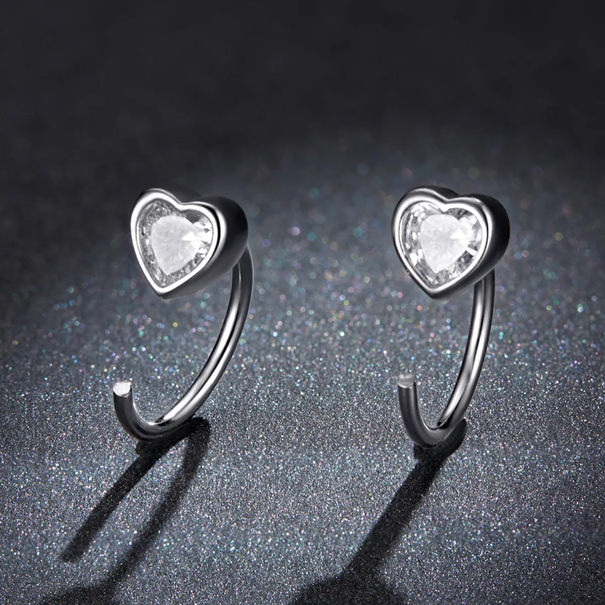 Pandora Style Love Stud Earrings - BSE516