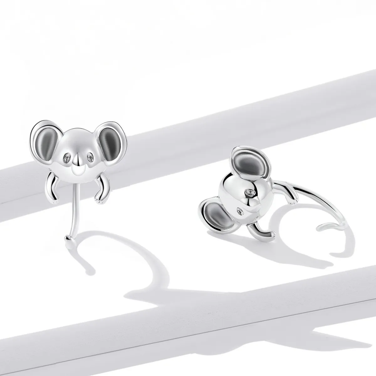 Pandora Style Mini Koala Stud Earrings - BSE566