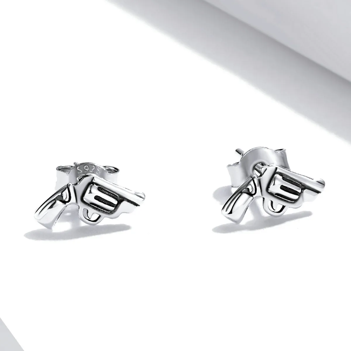 Pandora Style Mini Pistol Stud Earrings - SCE1293