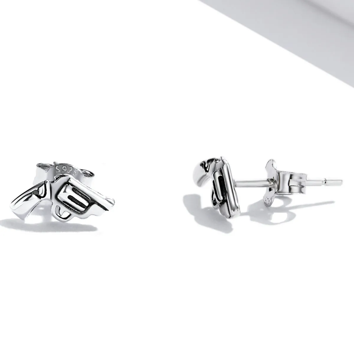 Pandora Style Mini Pistol Stud Earrings - SCE1293