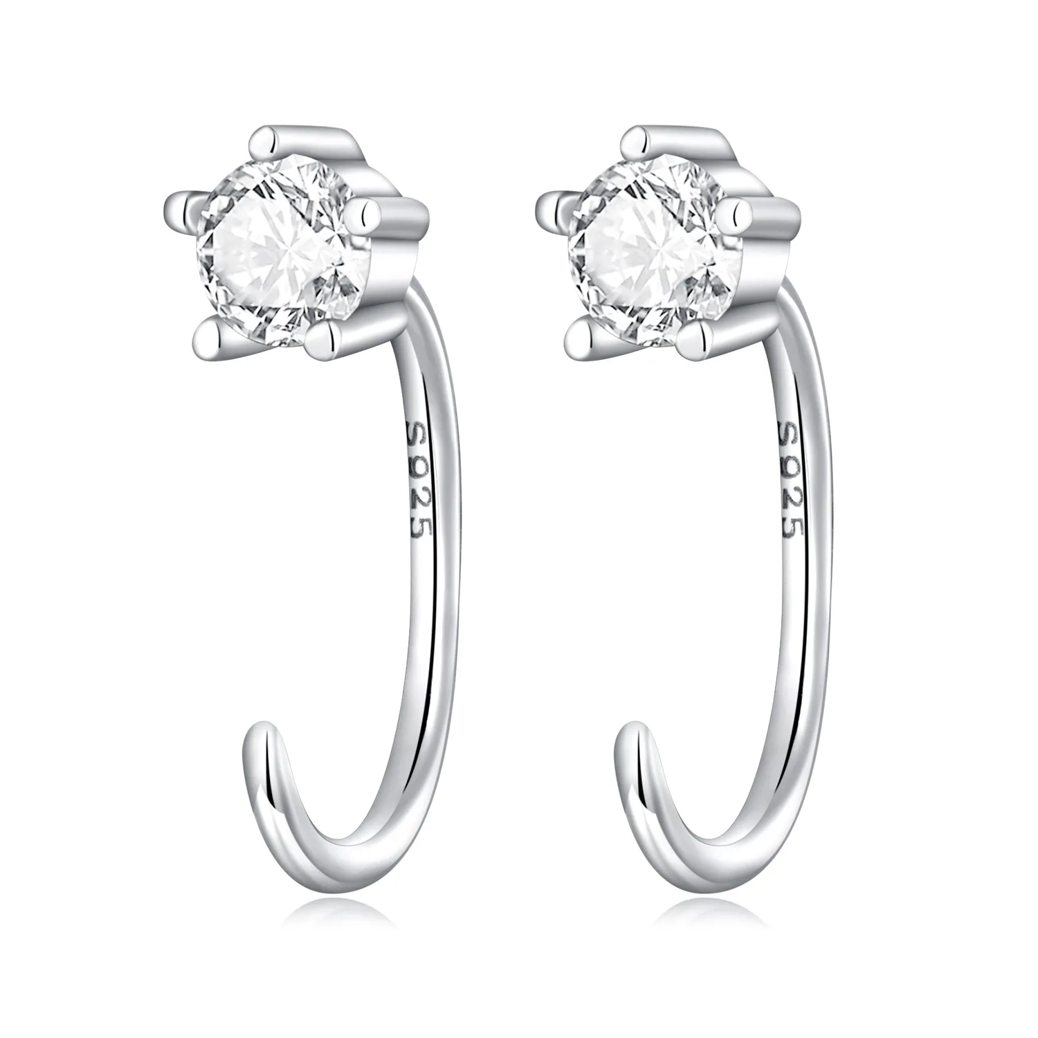 Pandora Style Simple and Shining Stud Earrings - SCE1422