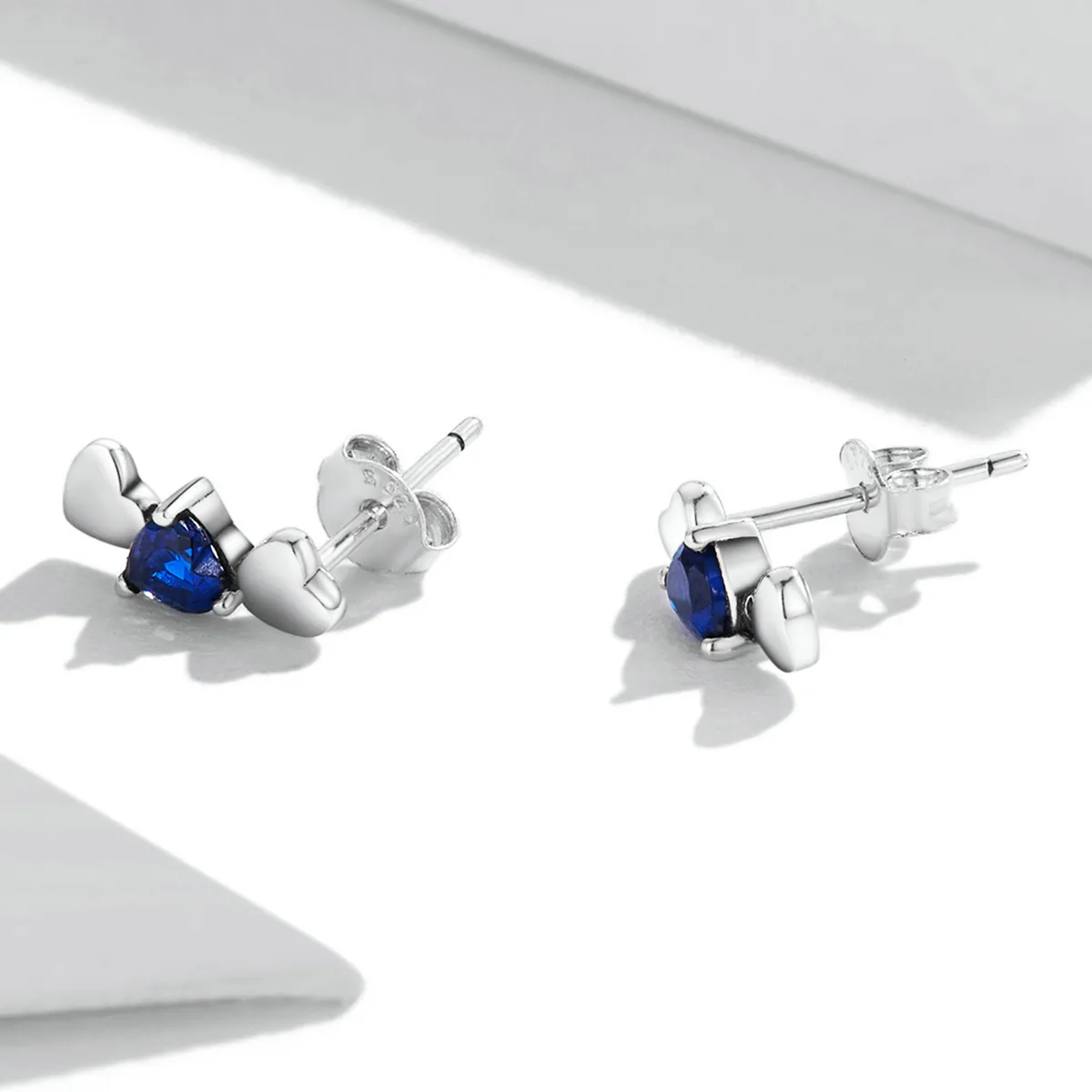 Pandora Style Simple Love Stud Earrings - SCE1348