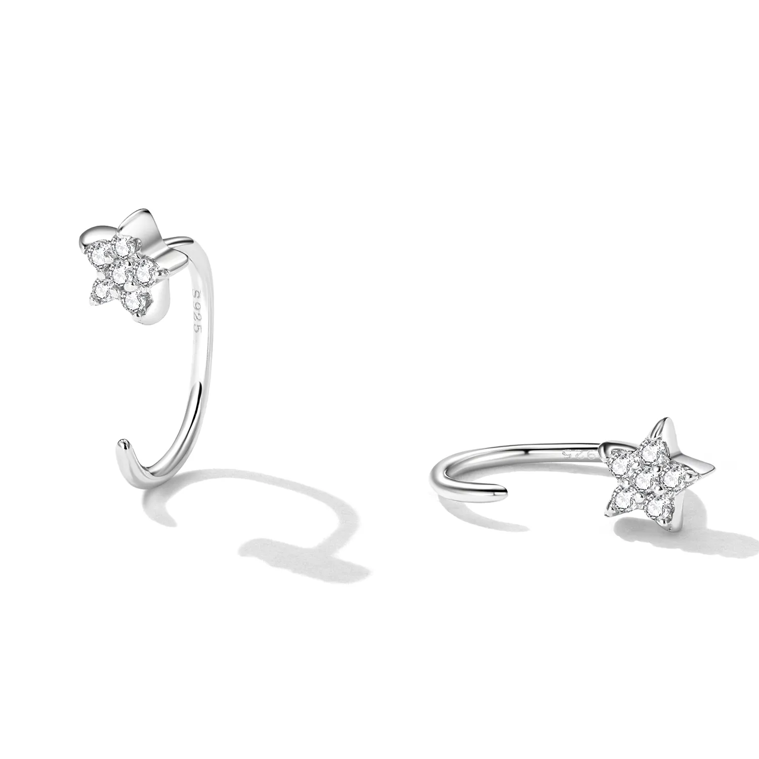 Pandora Style Simple Star Stud Earrings - SCE1421