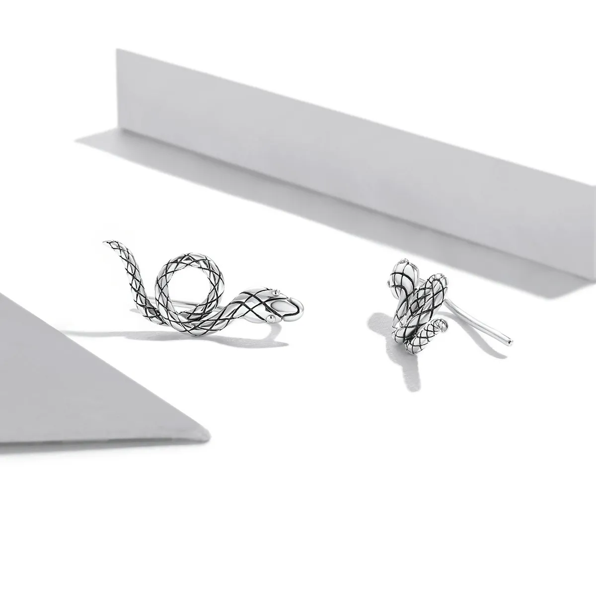 Pandora Style Spirit Snake Stud Earrings - SCE1355