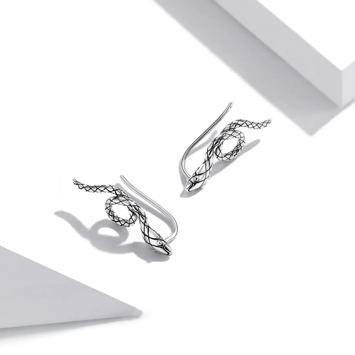 Pandora Style Spirit Snake Stud Earrings - SCE1355