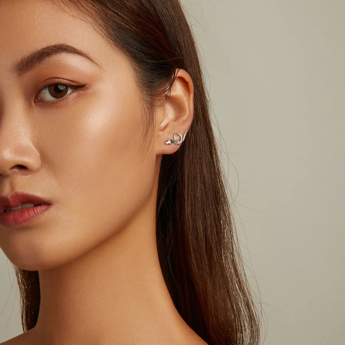 Pandora Style Spirit Snake Stud Earrings - SCE1355