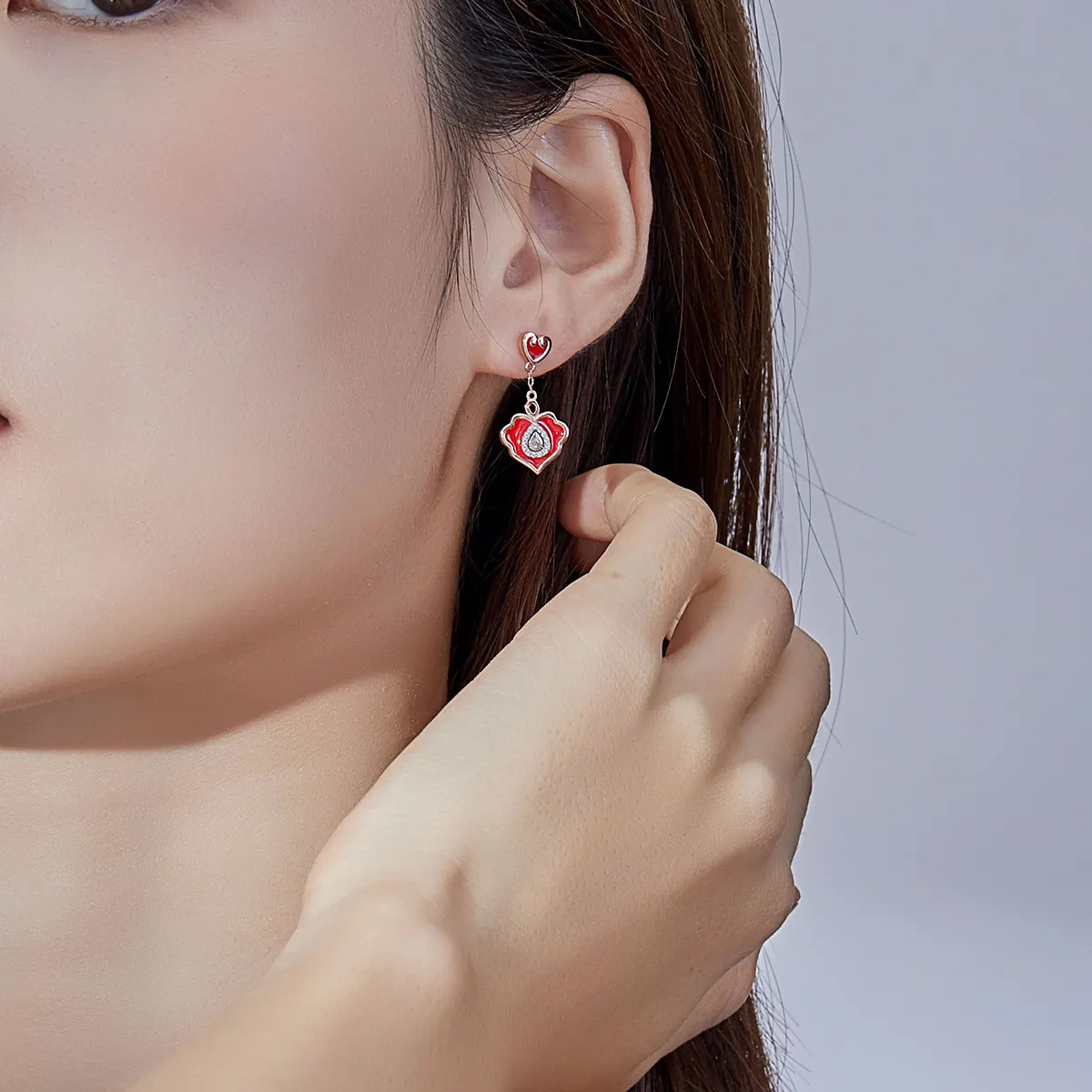 Pandora Style Wishful Lines Stud Earrings - BSE324