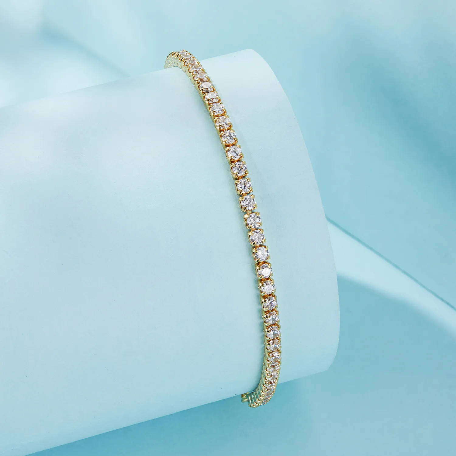 Pandora Style Affectionately Gold Plated Bracelet - SCB029-B