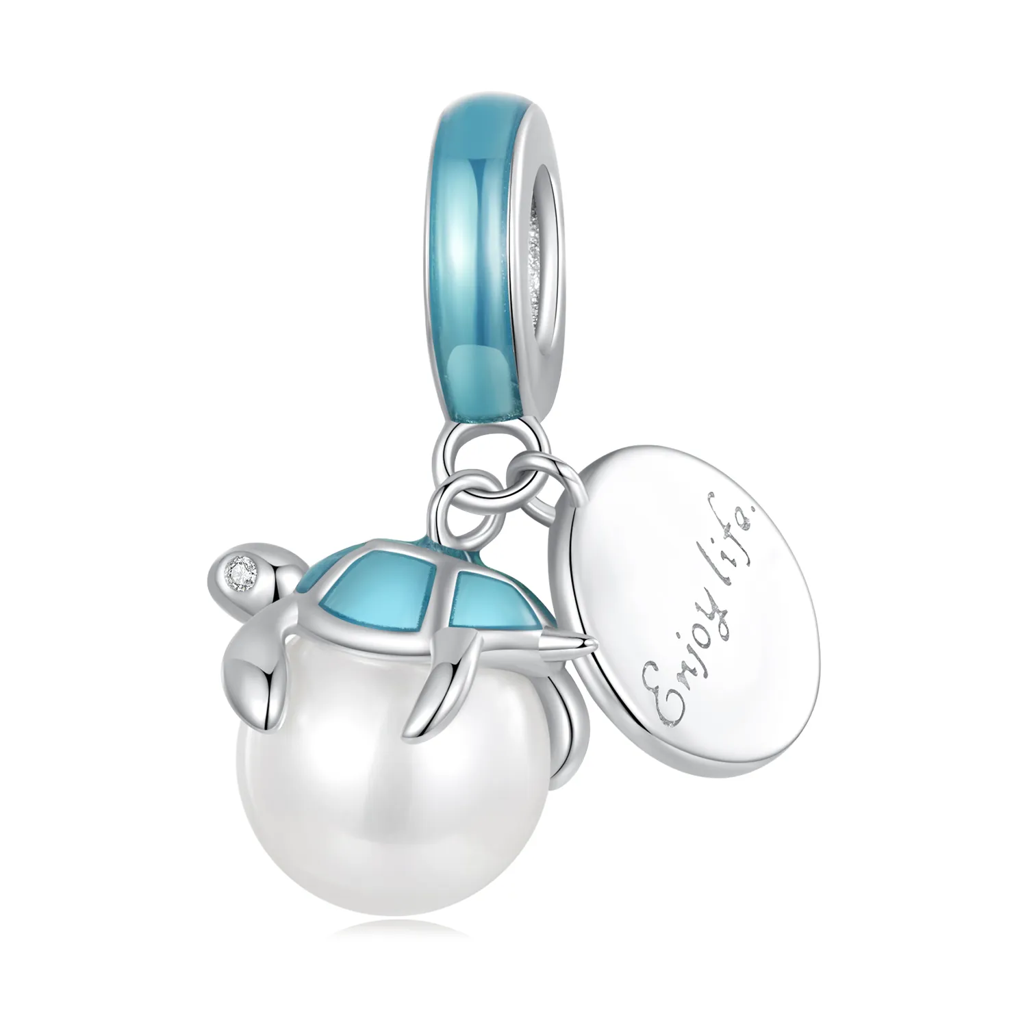 pandora style enjoy life of sea turtles pendant charm scc2506